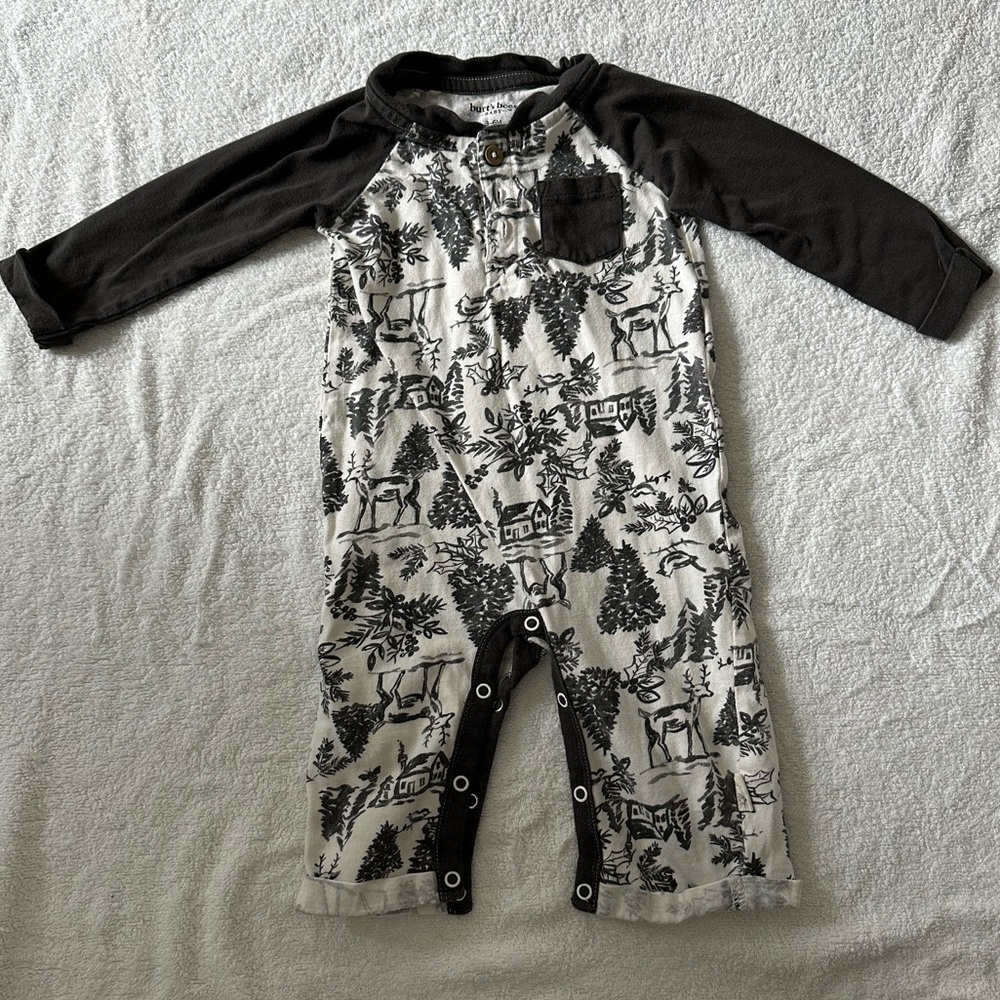 Burt's Bees Baby Christmas Jumpsuit